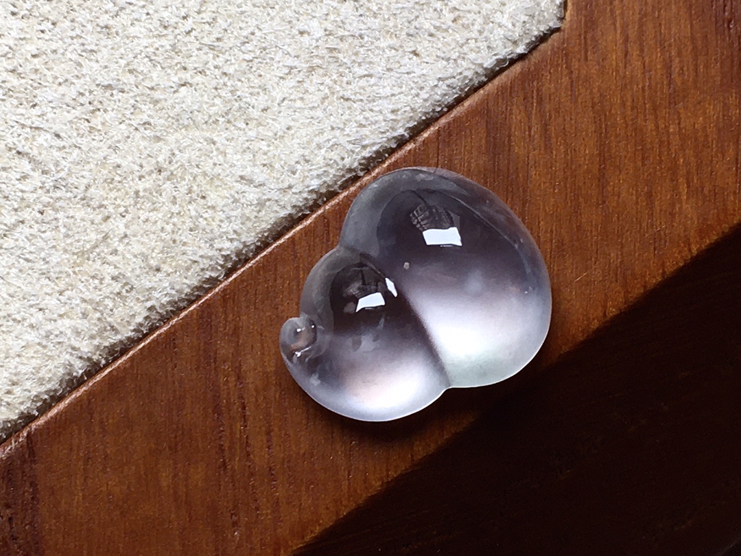 ️ 玻璃种葫芦 种水，白皙透亮，无裂尺寸12.4*10.7*5.4 超值