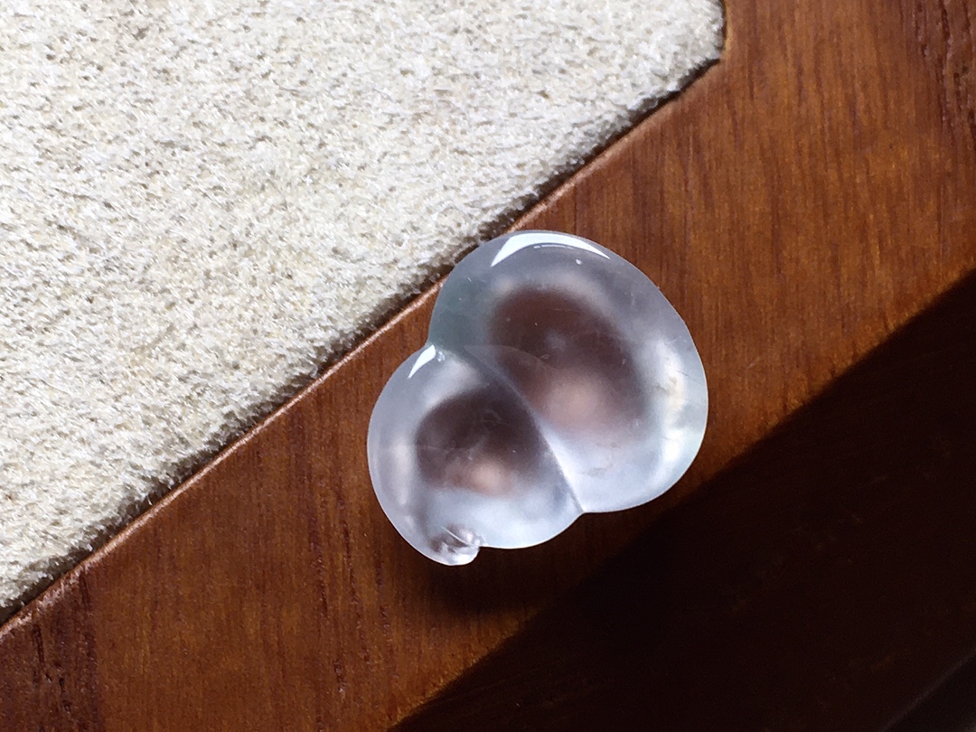 ️ 玻璃种葫芦 种水，白皙透亮，无裂尺寸12.4*10.7*5.4 超值