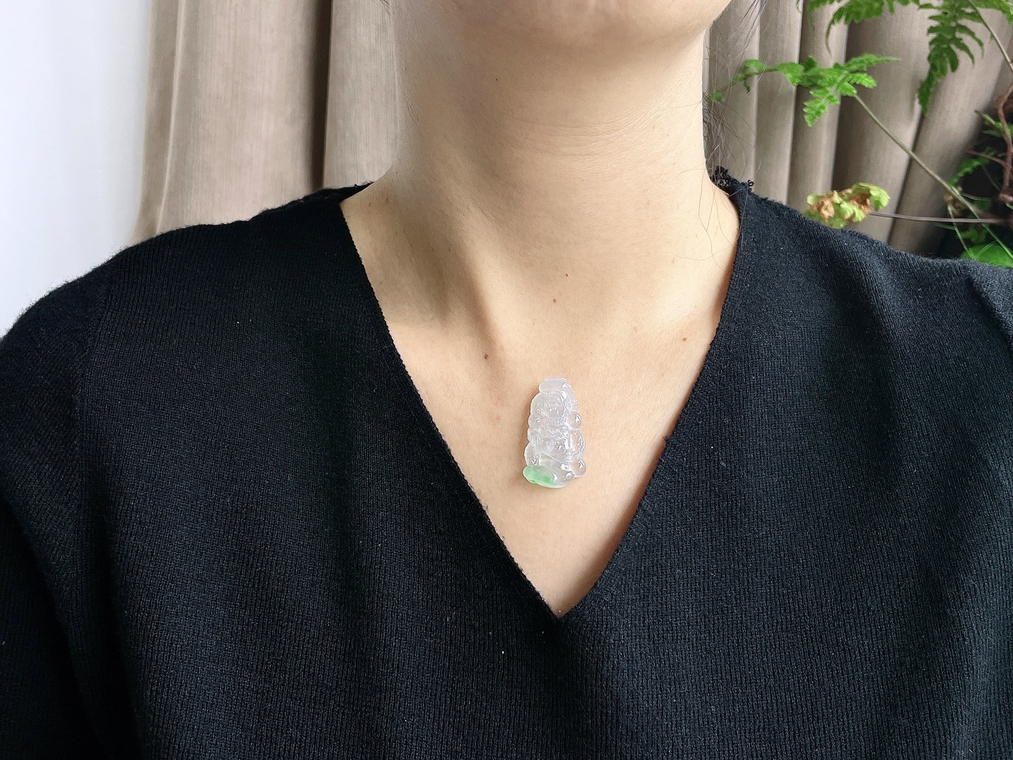 高冰飘绿花龙柱龙牌吊坠，缅料 无裂 性比高 飘花，35.3-19.8-6.2，7.5克