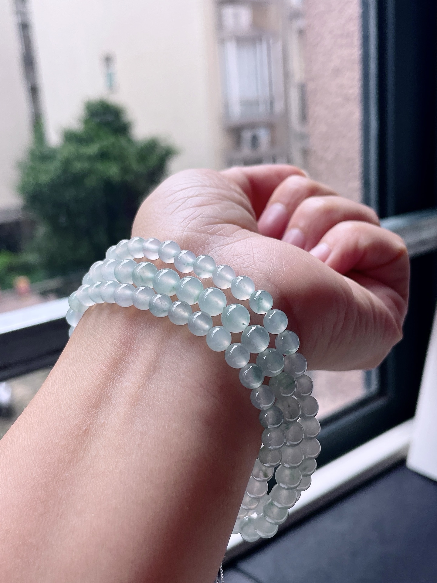 ️ 冰珠链，冰润通透，颗颗起光，尺寸：6.1，108颗，ss