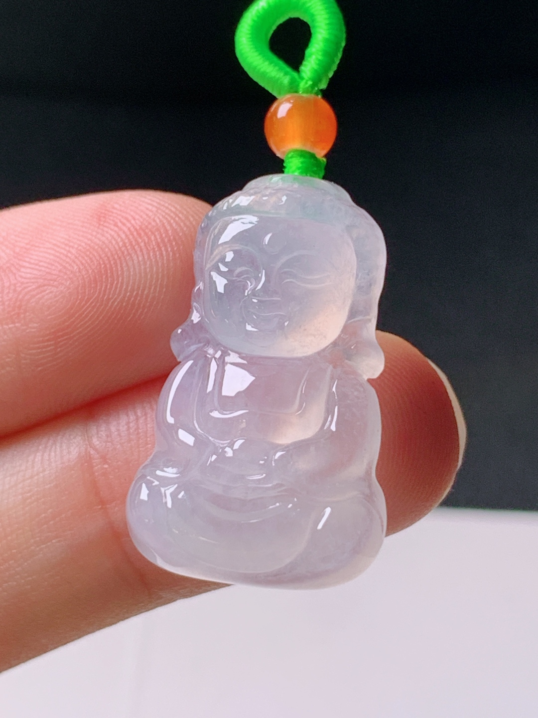 ️ 冰种宝宝佛无裂冰润，裸石26.2-13-5.7