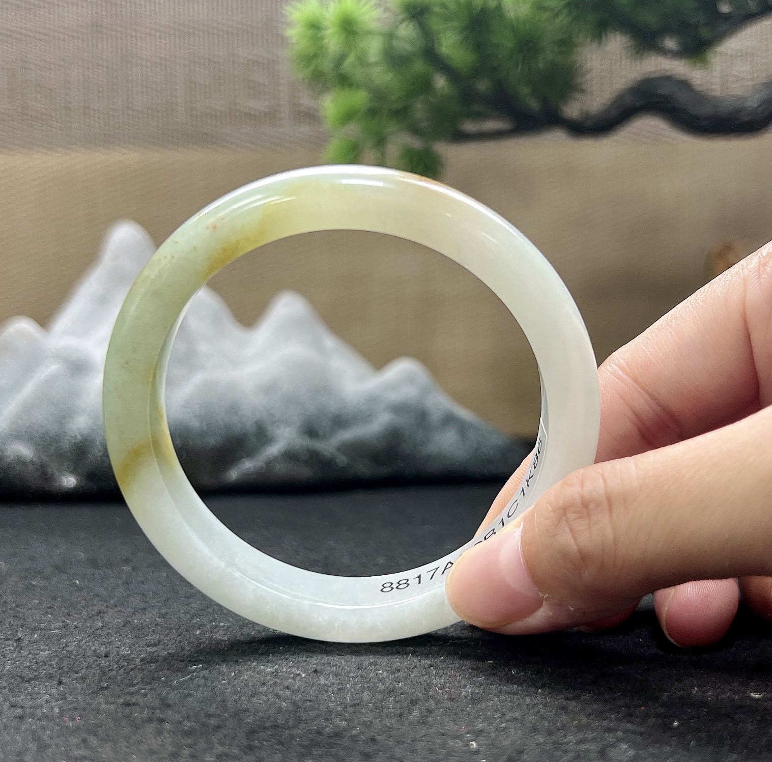 57正圈洒金黄手镯