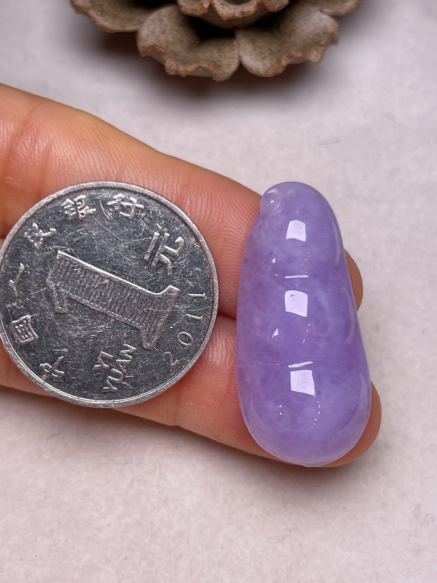 【福豆】冰糯种满紫，无裂一手货源裸石尺寸31/14.5/6.7