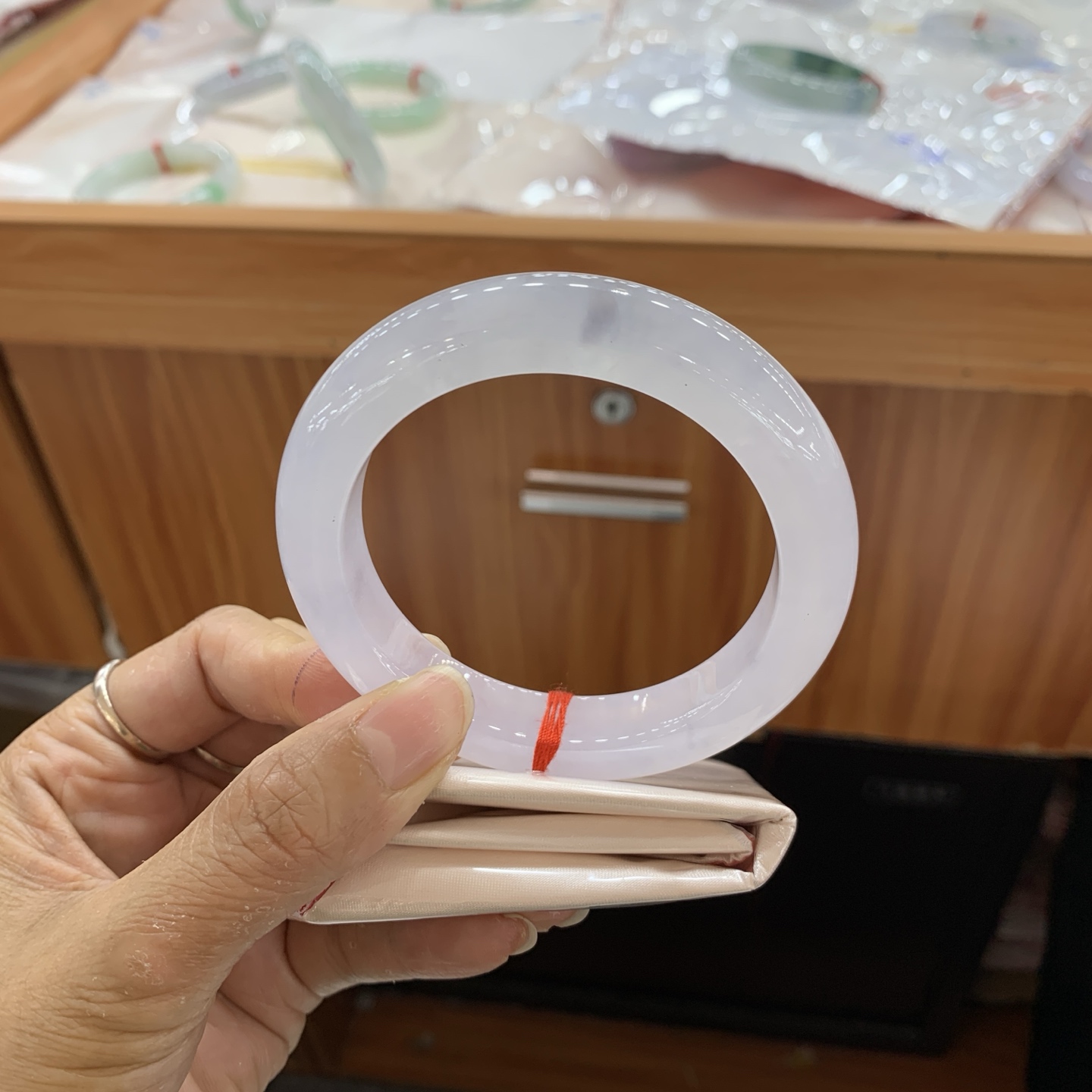 042036JM冰正圈翡翠手镯58.8-12.3-10.4