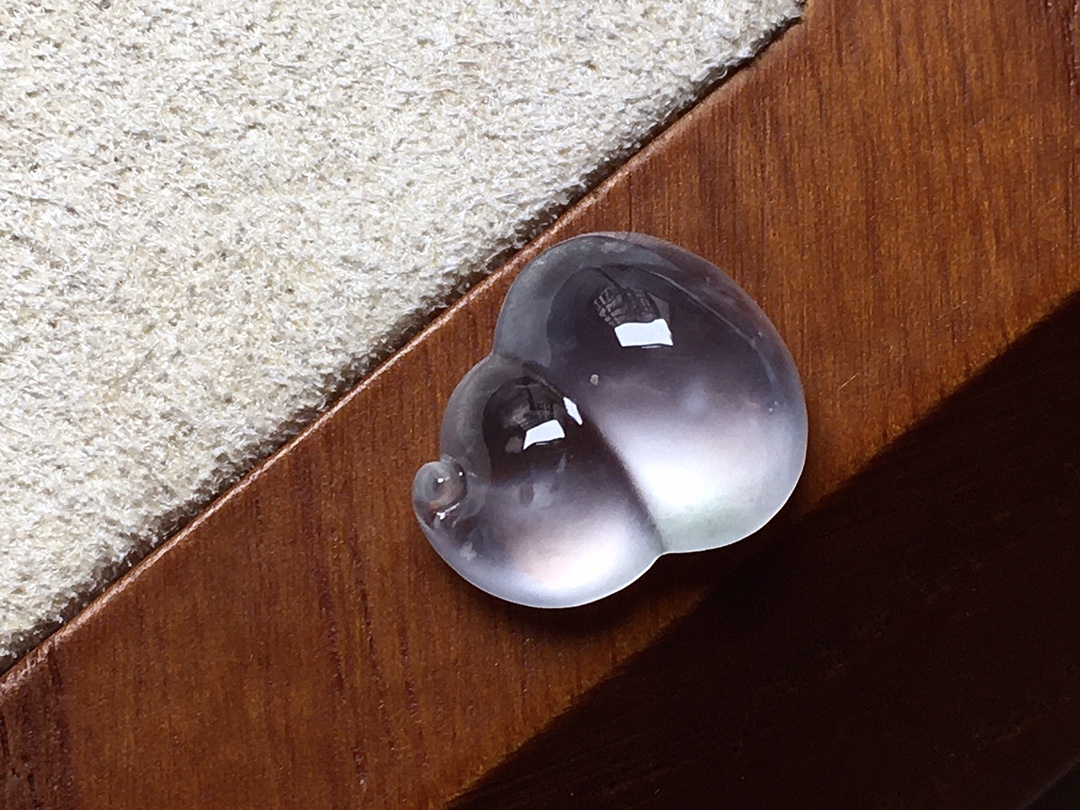 ️ 玻璃种葫芦 种水，白皙透亮，无裂尺寸12.4*10.7*5.4 超值