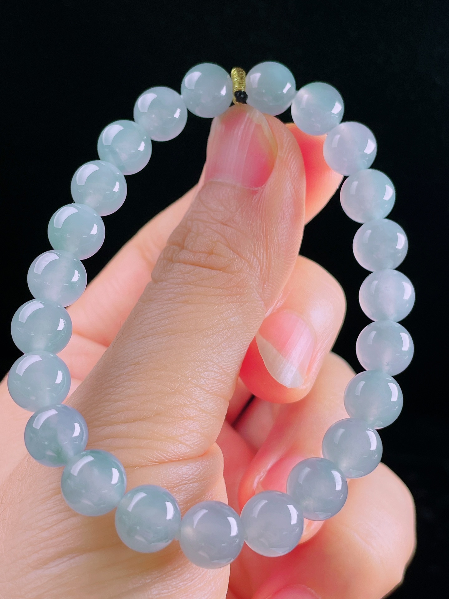 ️手串，老种起光，细底通透，尺寸：8.2mm，0420