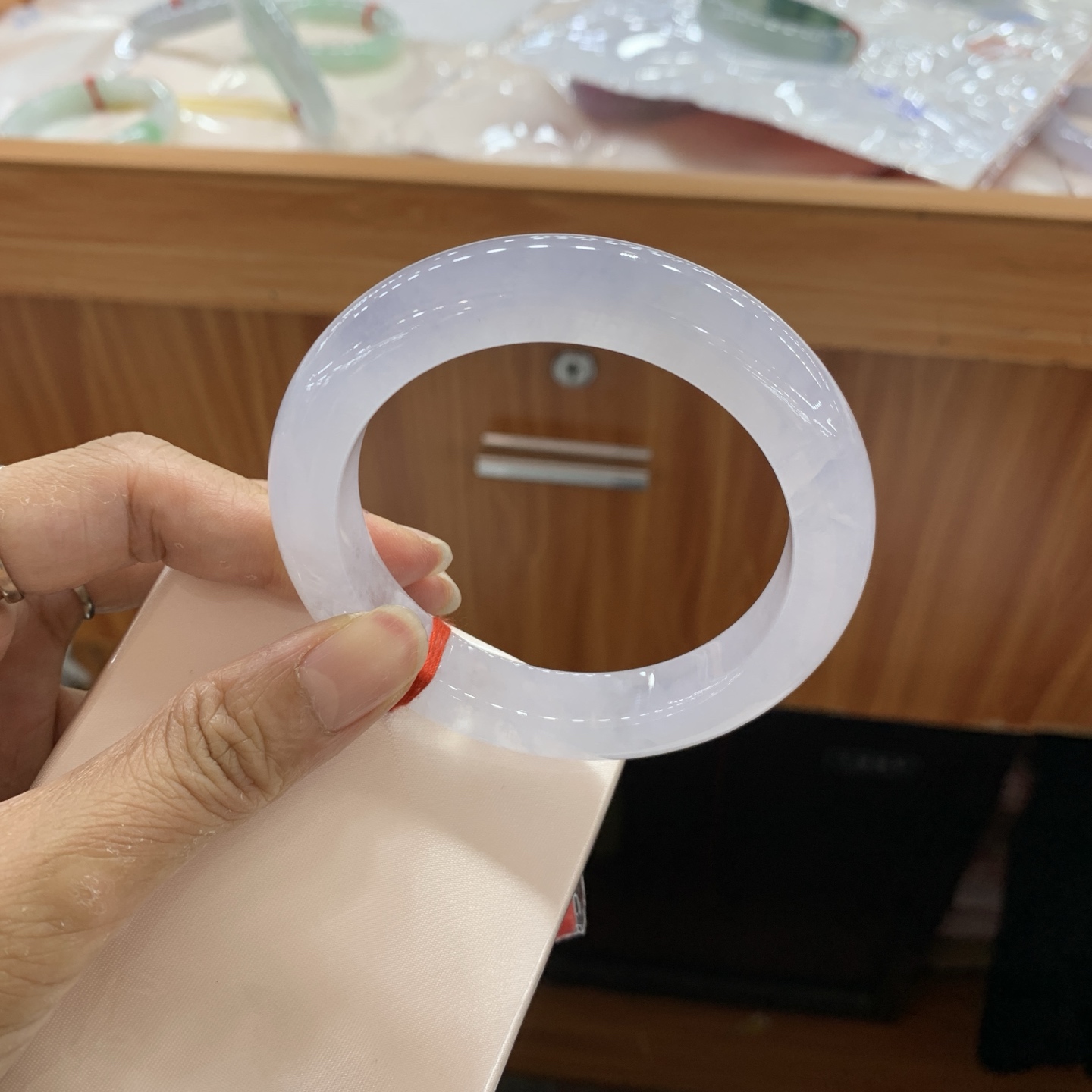 042036JM冰正圈翡翠手镯58.8-12.3-10.4