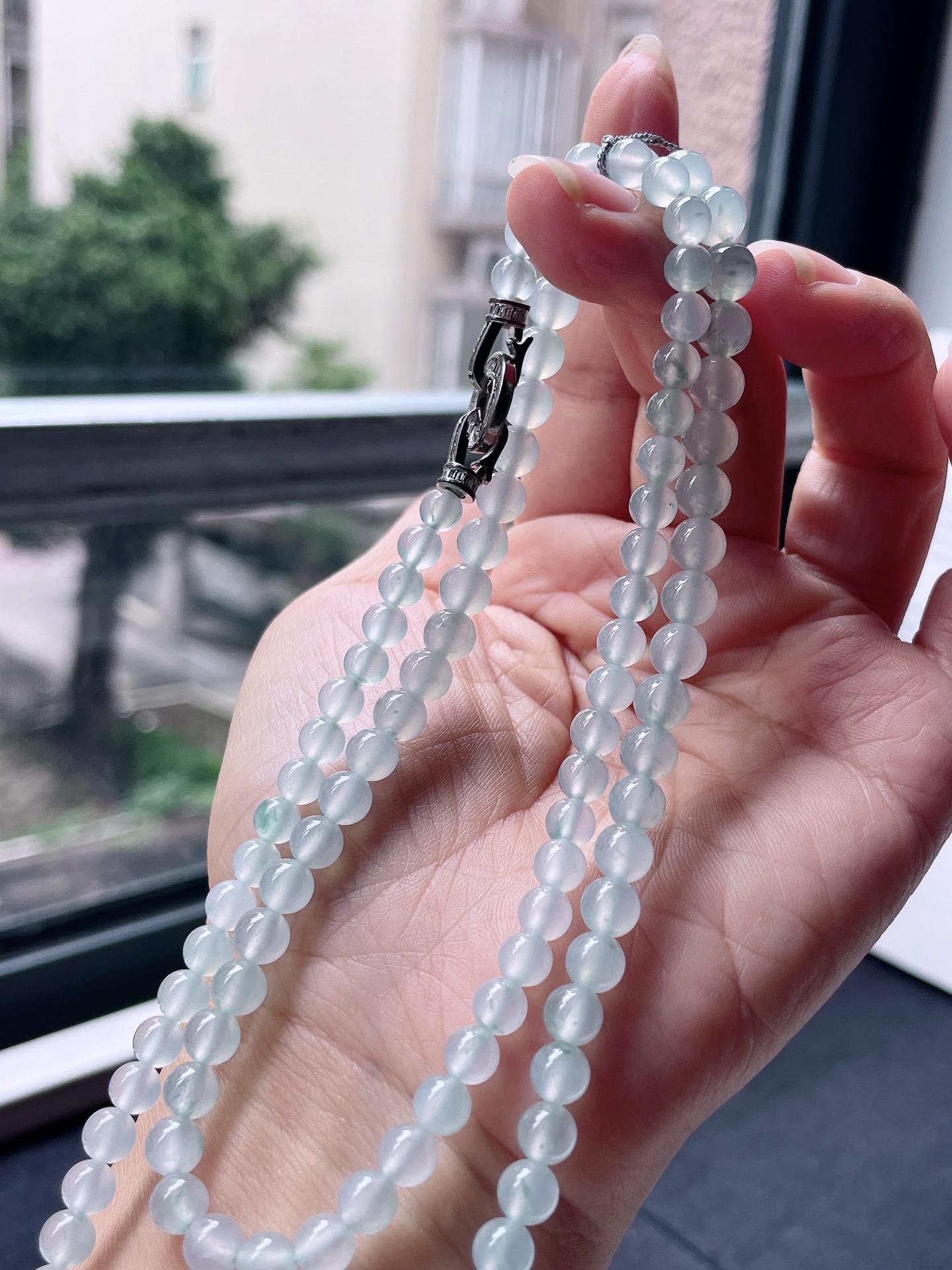 ️ 冰珠链，冰润通透，颗颗起光，尺寸：6.1，108颗，ss