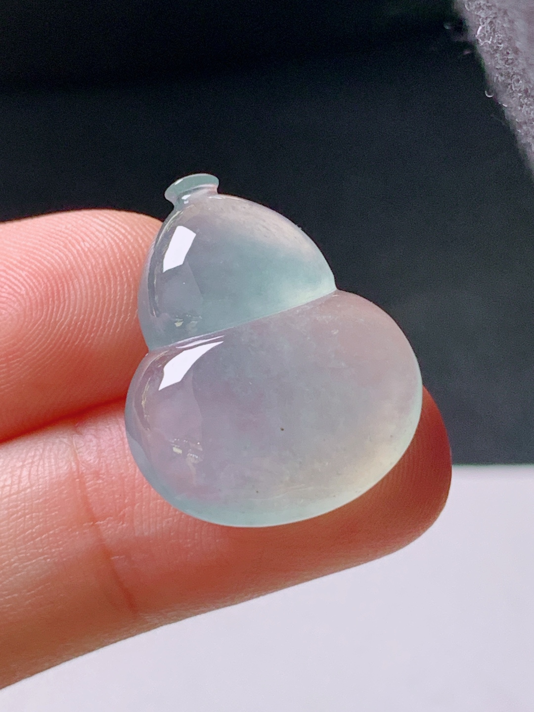 ️ 冰种葫芦，无裂冰透饱满，裸石22.8-18.5-6.3