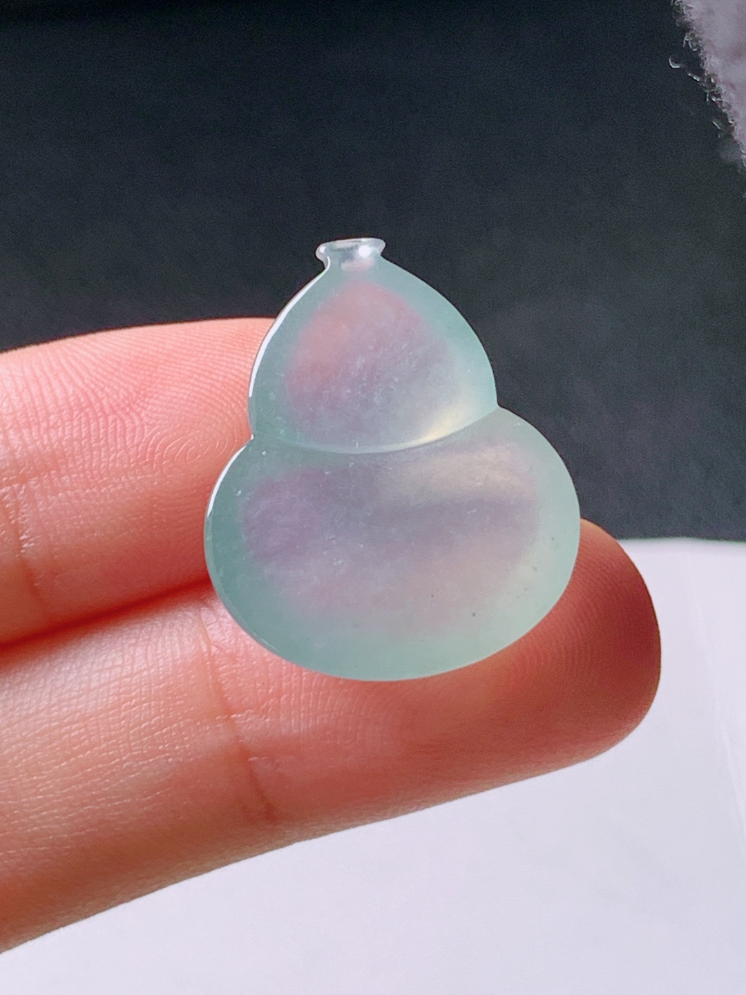 ️ 冰种葫芦，无裂冰透饱满，裸石22.8-18.5-6.3