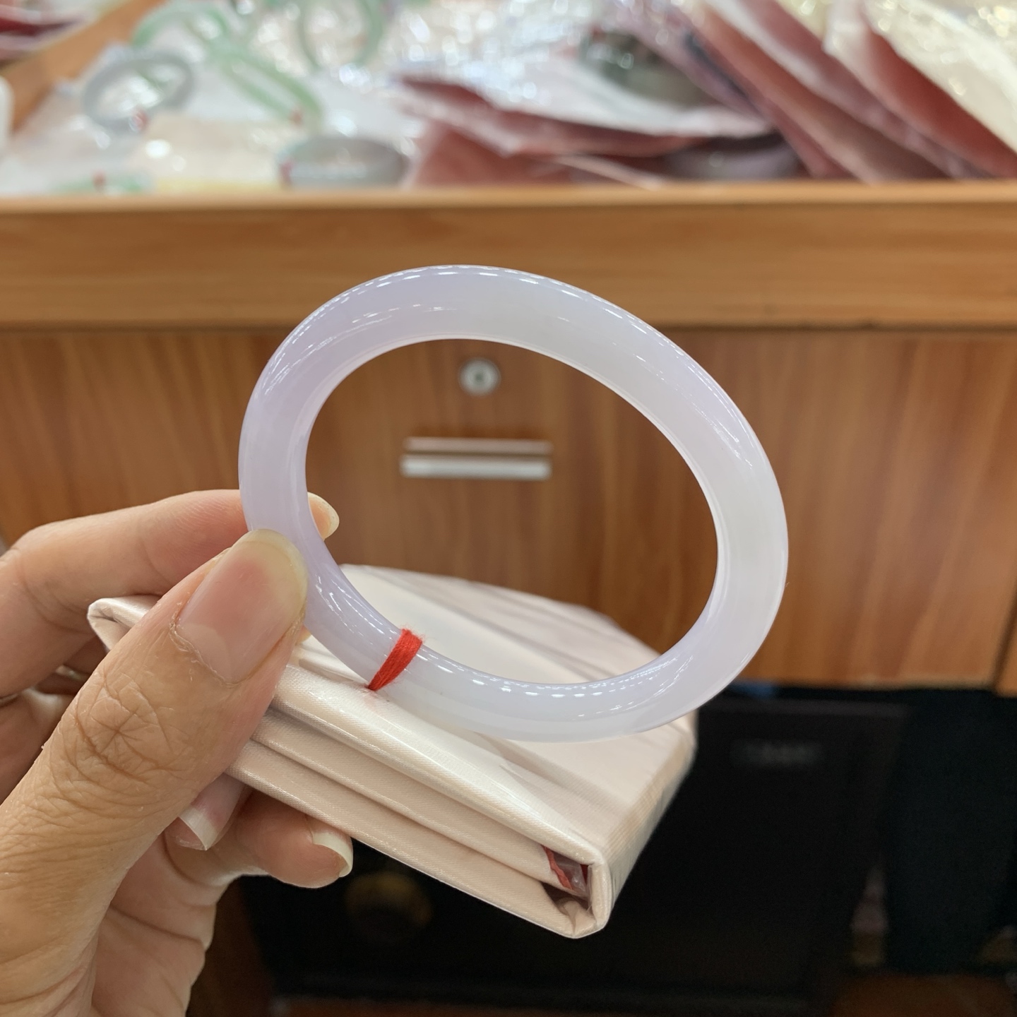 042002FN 紫罗兰贵妃翡翠手镯 54-47.5-7.9-8.2