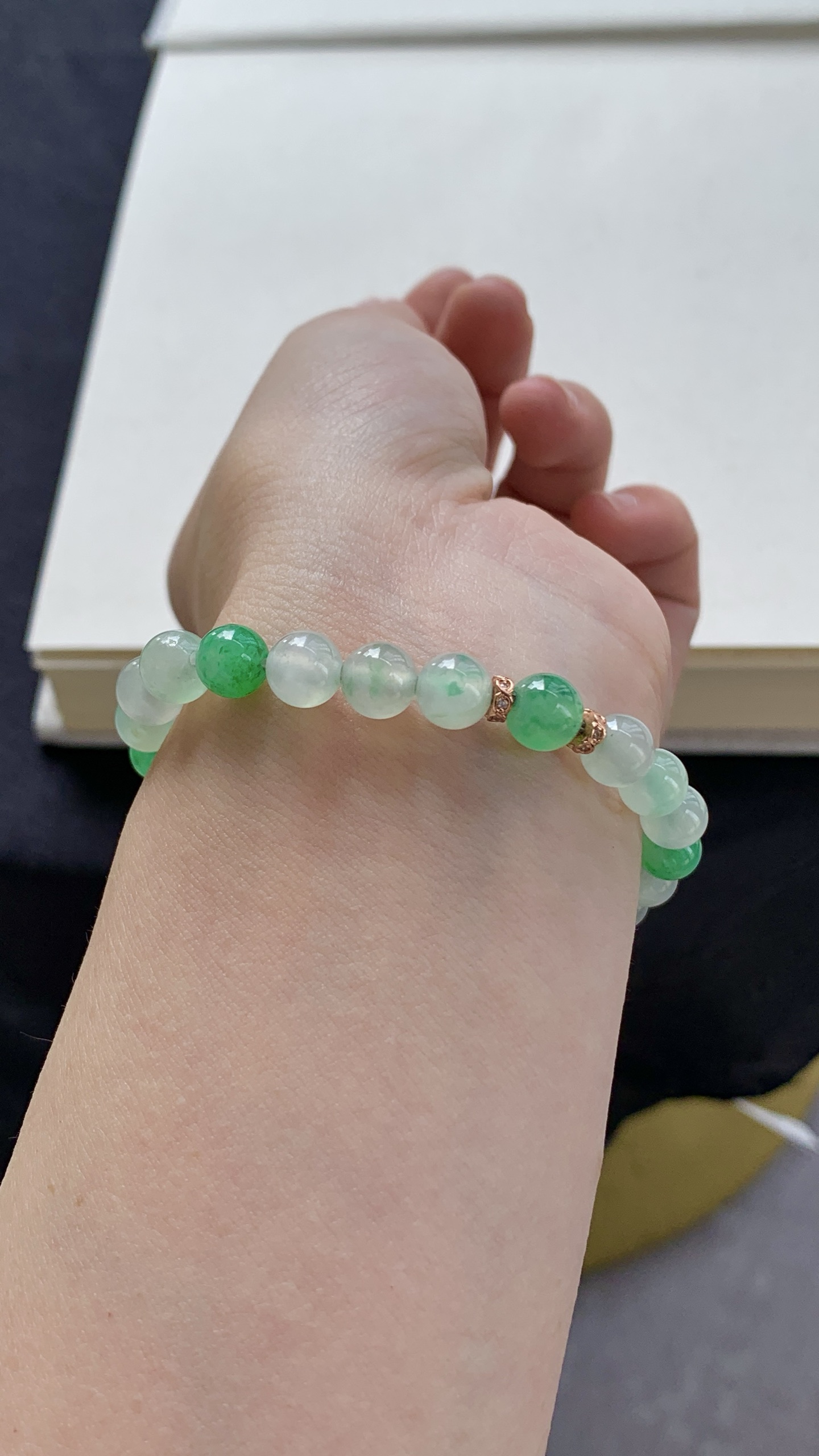 ️【珠子手串】冰润水透，种老细腻起荧，尺寸：7.3，6.8，asd10419