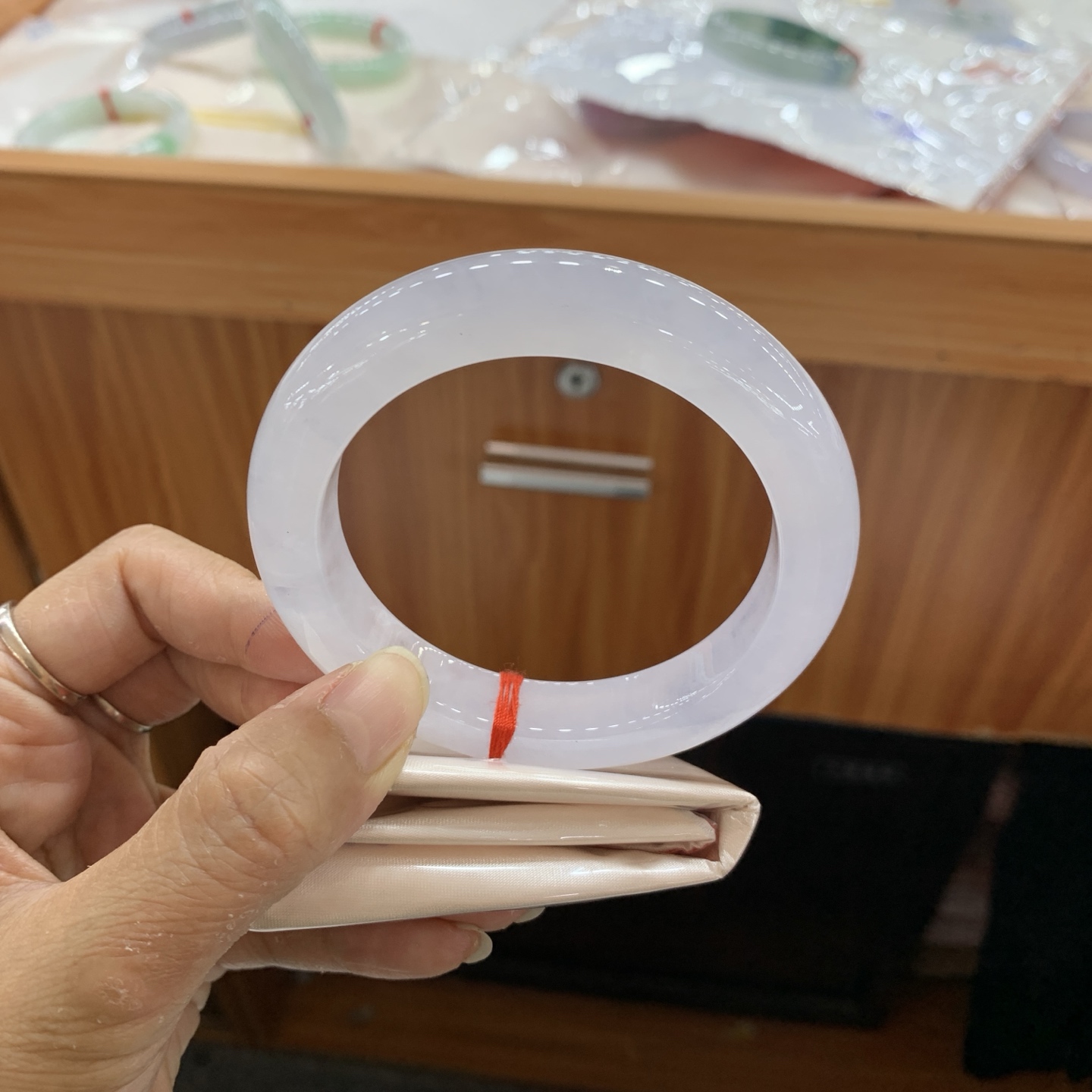 042036JM冰正圈翡翠手镯58.8-12.3-10.4