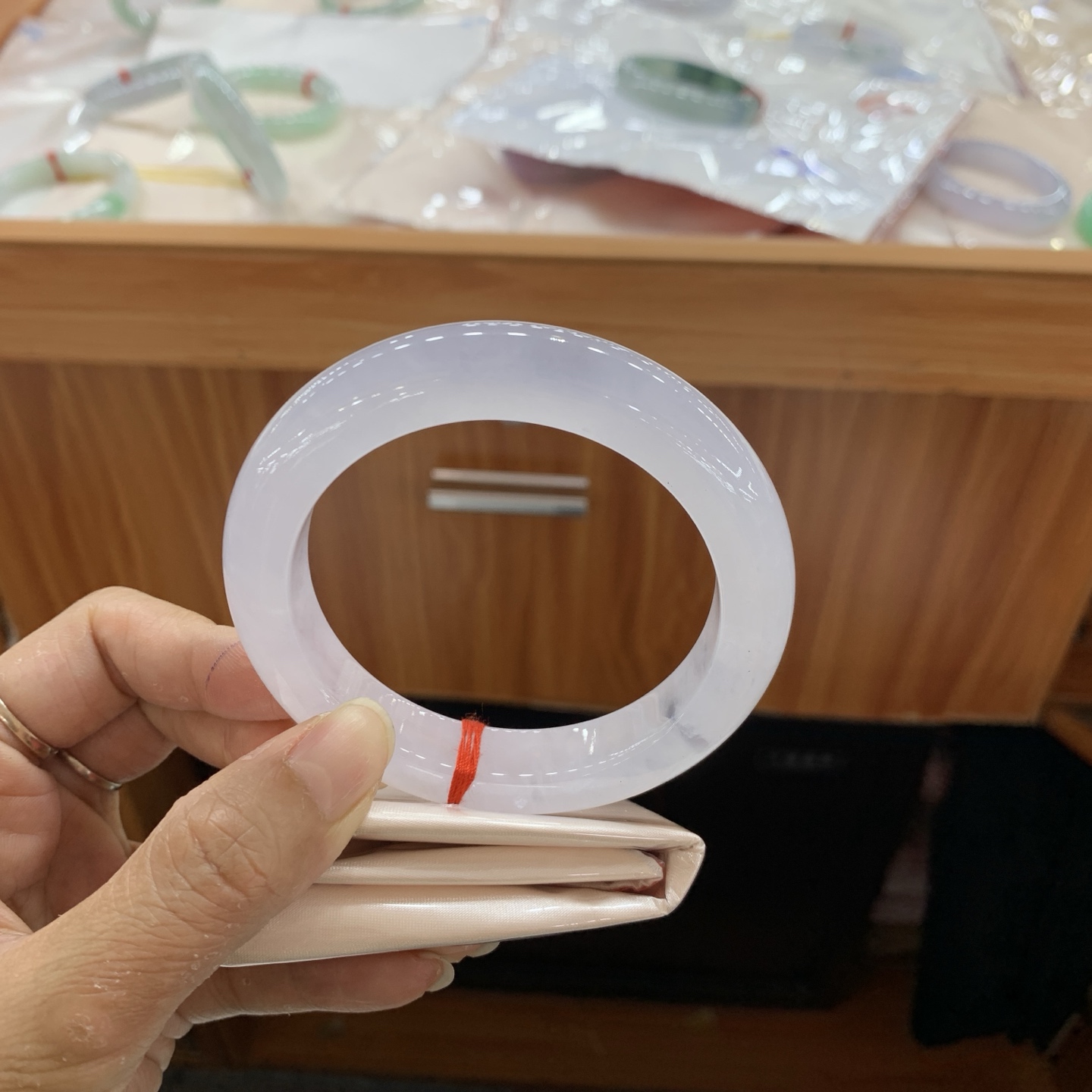 042036JM冰正圈翡翠手镯58.8-12.3-10.4