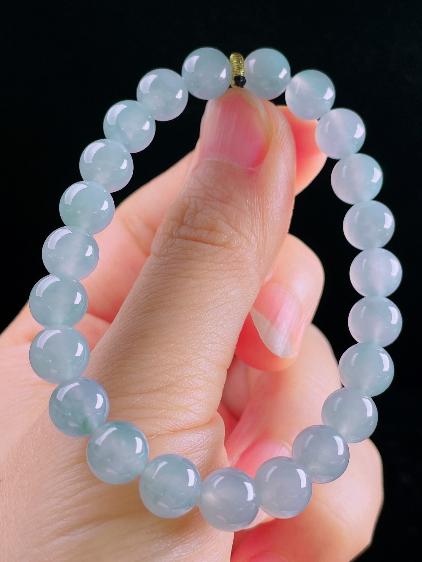 ️手串，老种起光，细底通透，尺寸：8.2mm，0420