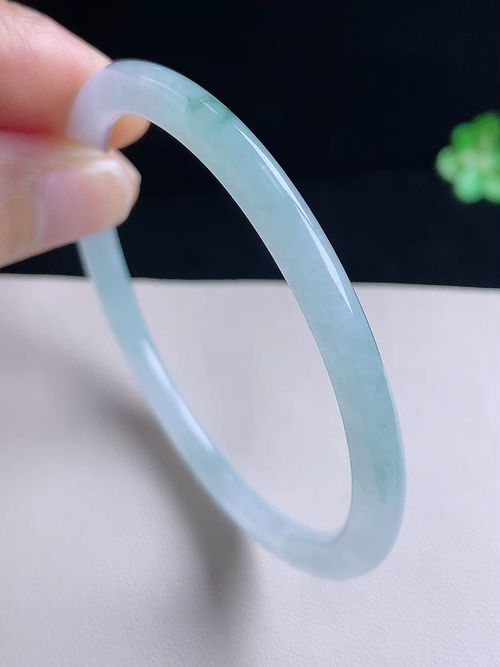 手镯，无裂，尺寸53.5/4.5/55/编号va19