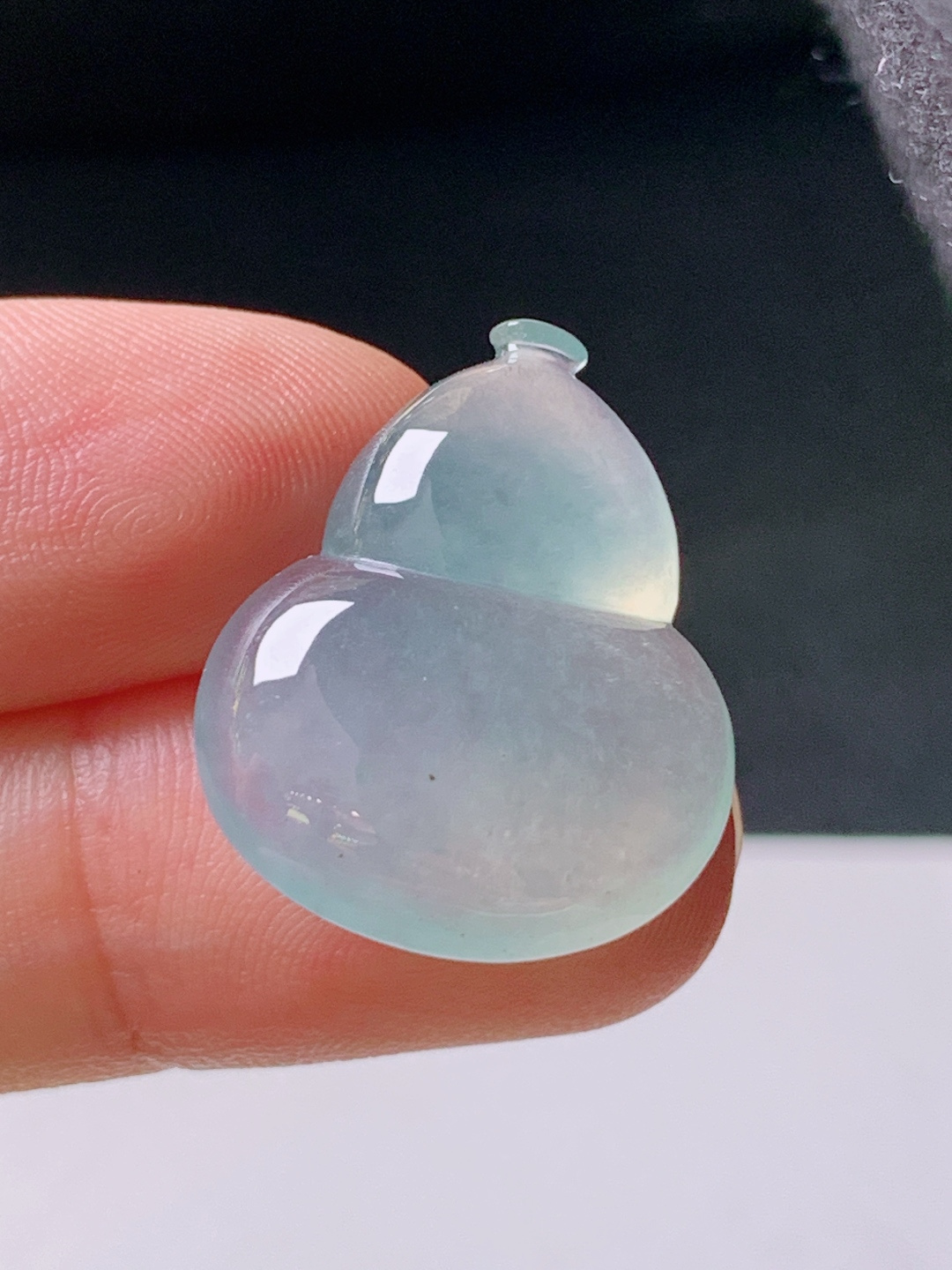 ️ 冰种葫芦，无裂冰透饱满，裸石22.8-18.5-6.3