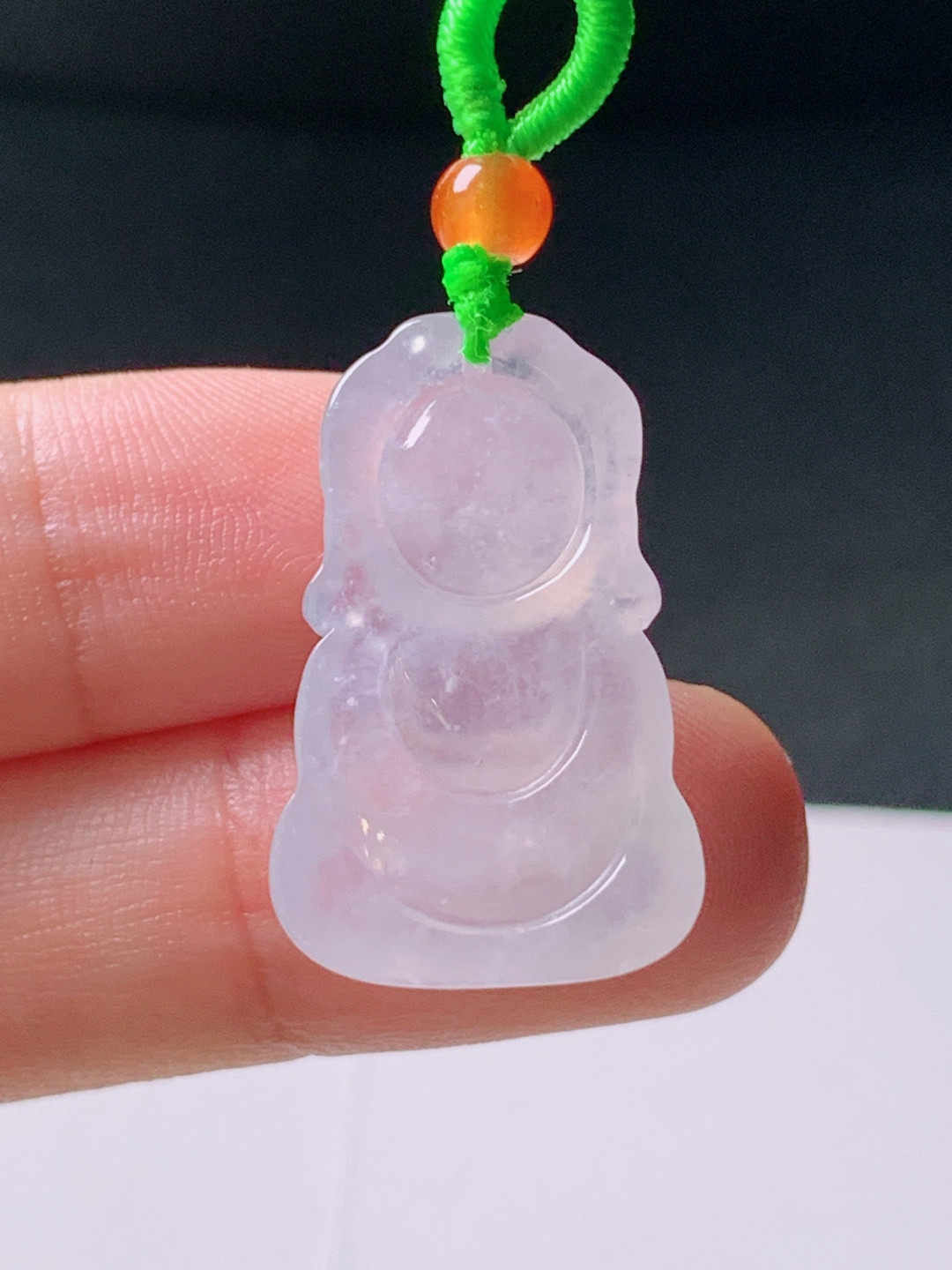 ️ 冰种宝宝佛无裂冰润，裸石26.2-13-5.7