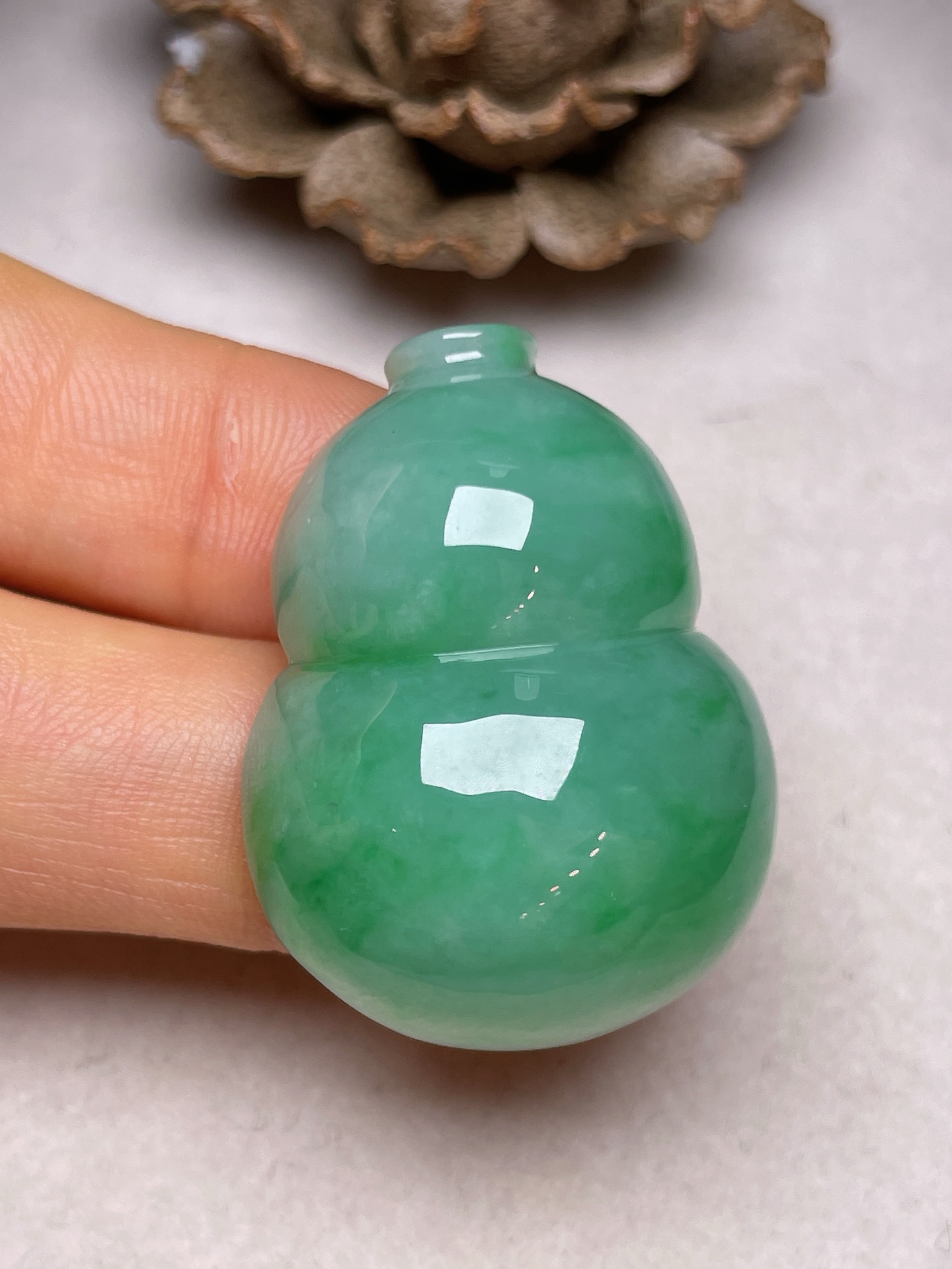 大葫芦，冰糯种满色无裂一手货源尺寸33/25/12.6