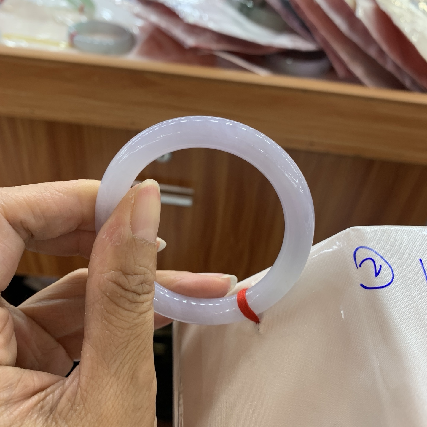 042002FN 紫罗兰贵妃翡翠手镯 54-47.5-7.9-8.2