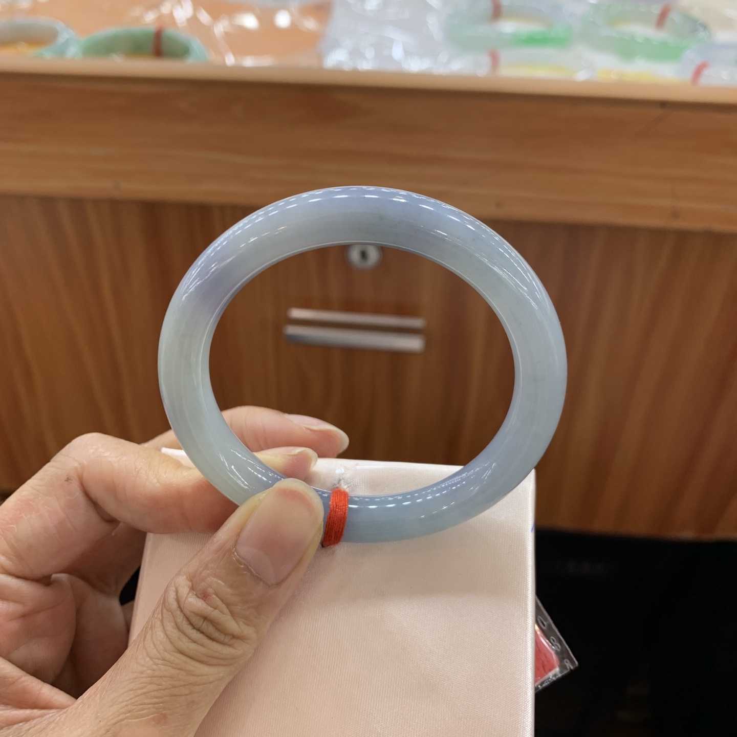 042101GX 紫罗兰圆条翡翠手镯 53-9.3-8.5