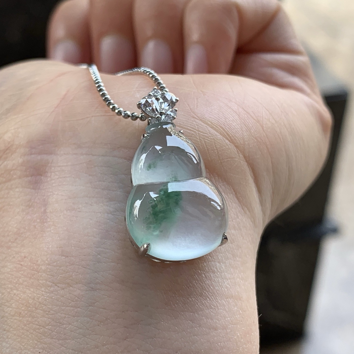 金钻冰蓝花葫芦^_^冰透