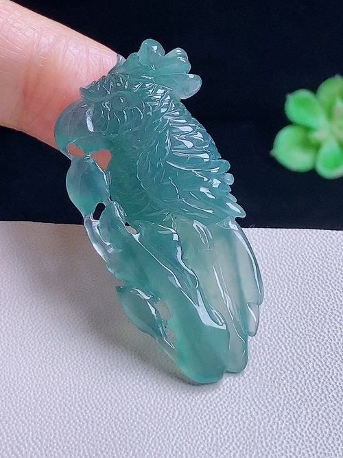 鹦鹉，无裂，尺寸46/21/11编号va20