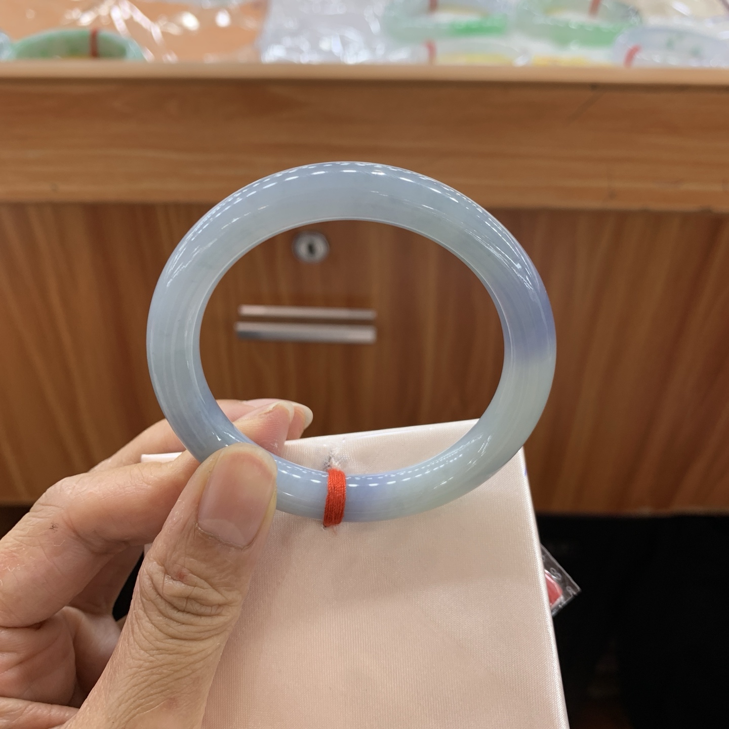 042101GX 紫罗兰圆条翡翠手镯 53-9.3-8.5