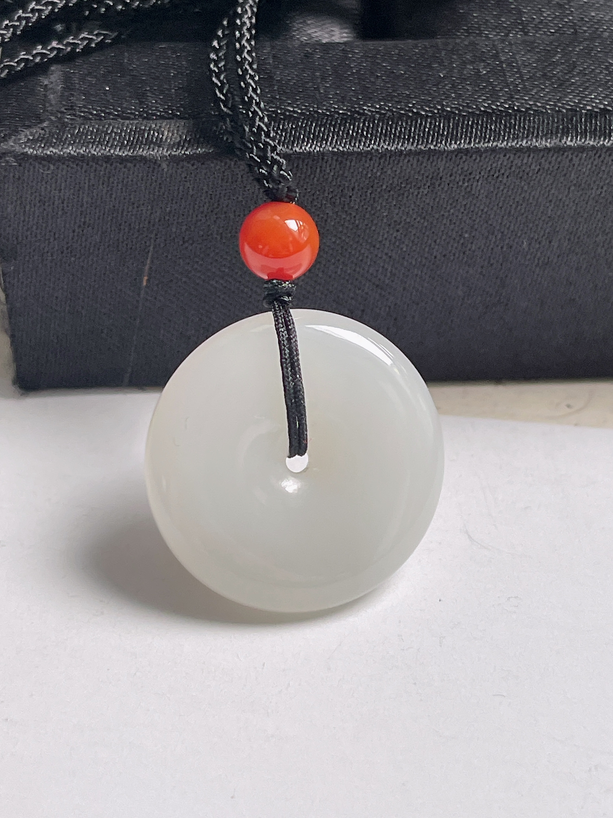 和田玉白玉平安扣