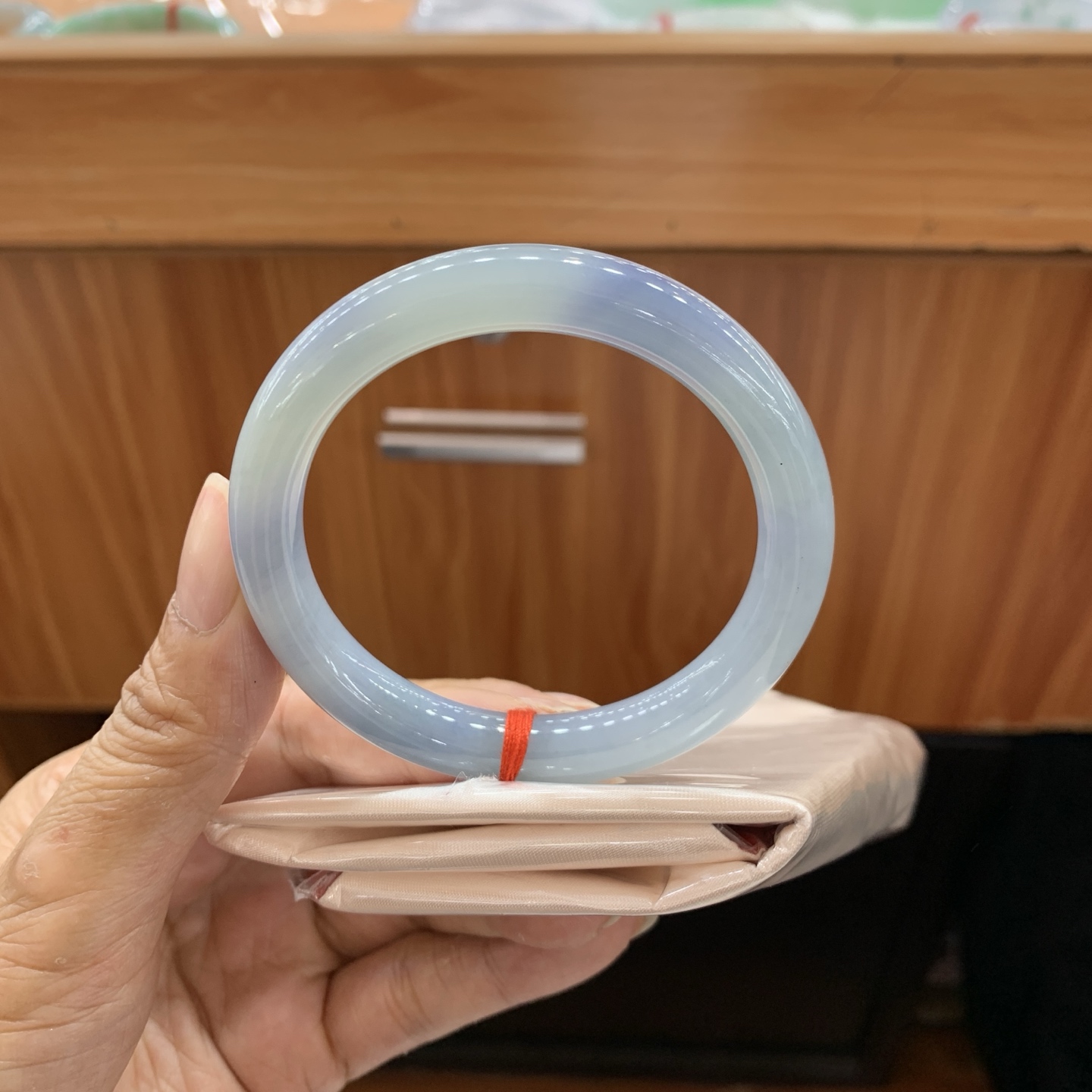 042101GX 紫罗兰圆条翡翠手镯 53-9.3-8.5