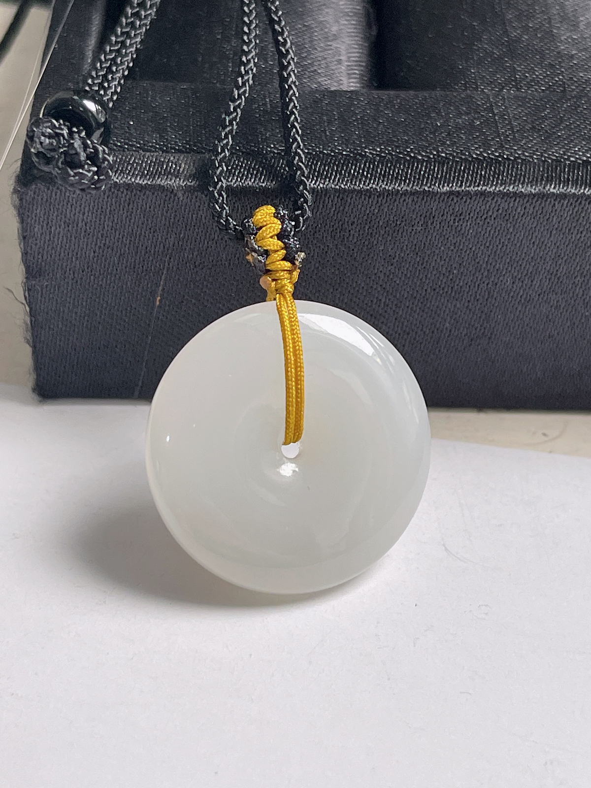 和田玉白玉平安扣