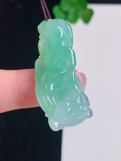  冰晴九尾狐，无裂，尺寸35.6/15.4/6.9，№;y20xj   18