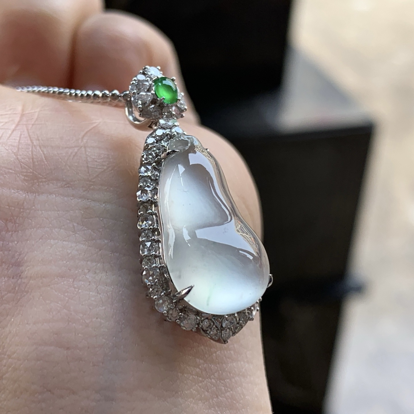 金钻镶嵌冰种福瓜^_^饱满冰透