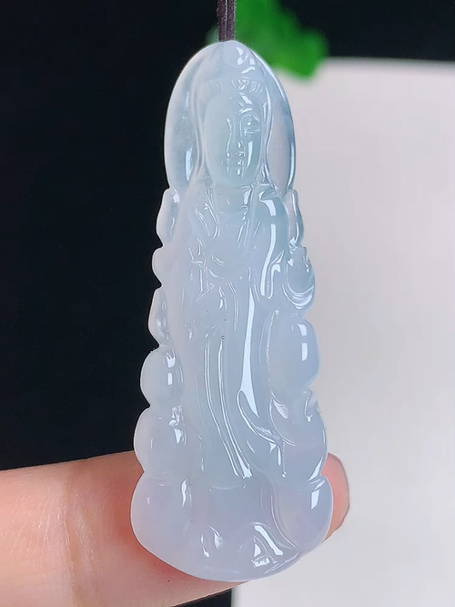 550，冰种观音，无裂，尺寸44/16.5/4.3 №;y20136 8a