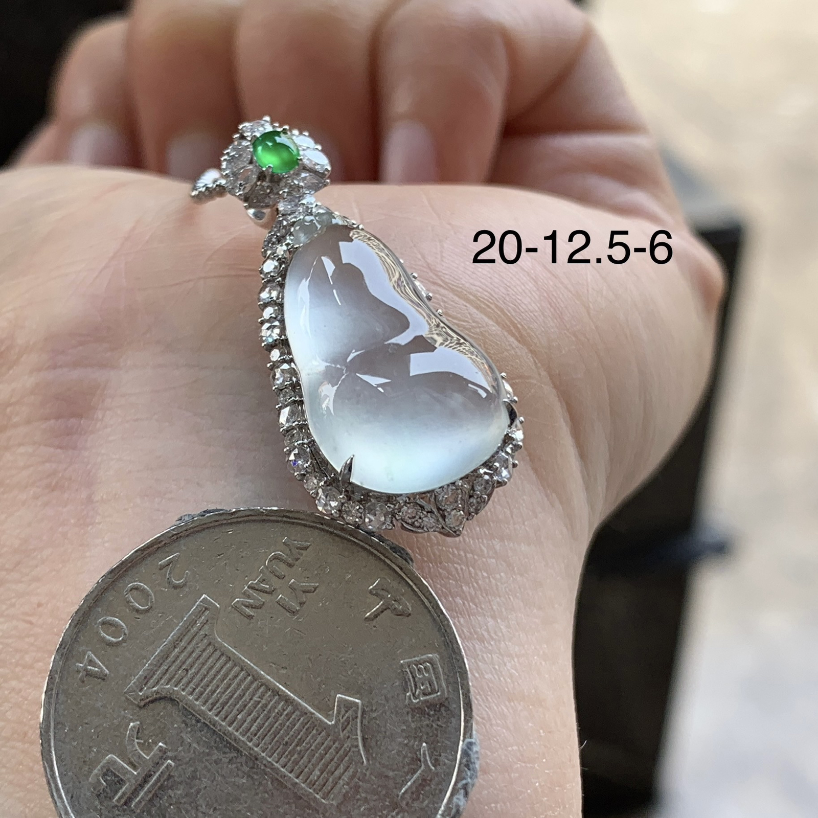 金钻镶嵌冰种福瓜^_^饱满冰透