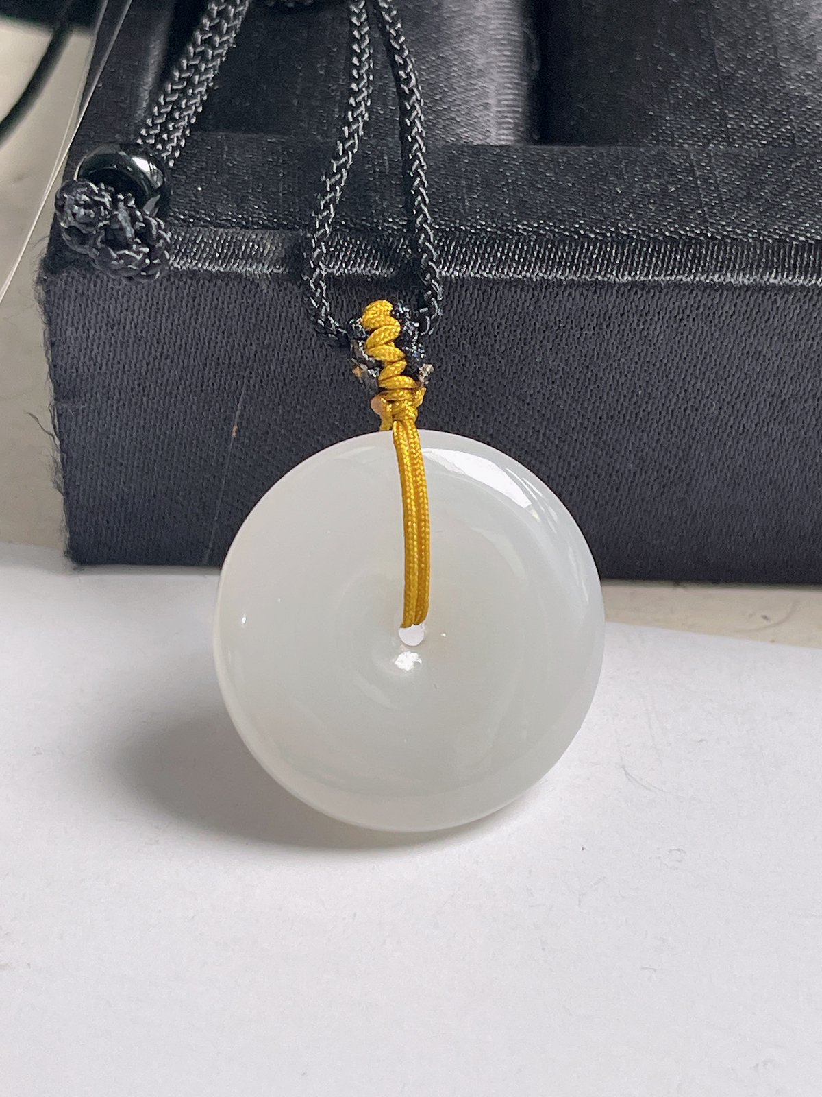 和田玉白玉平安扣