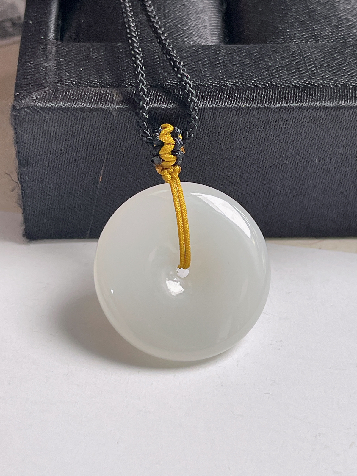 和田玉白玉平安扣