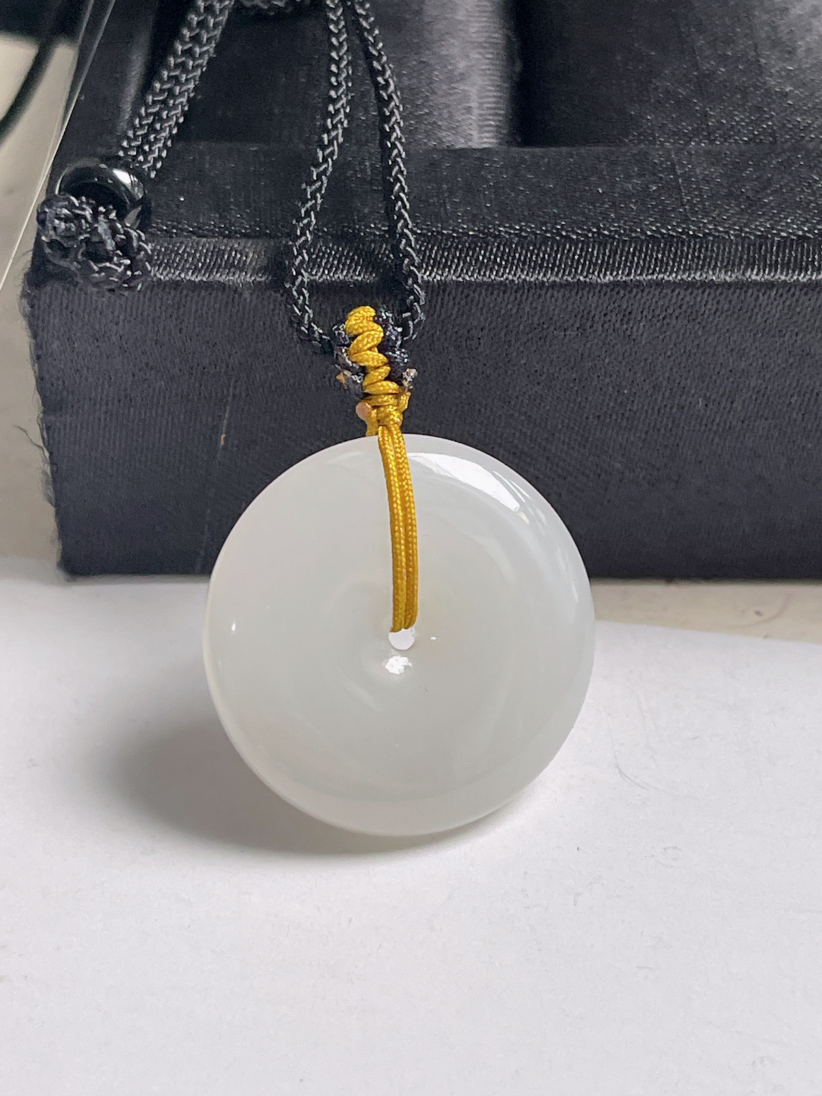 和田玉白玉平安扣