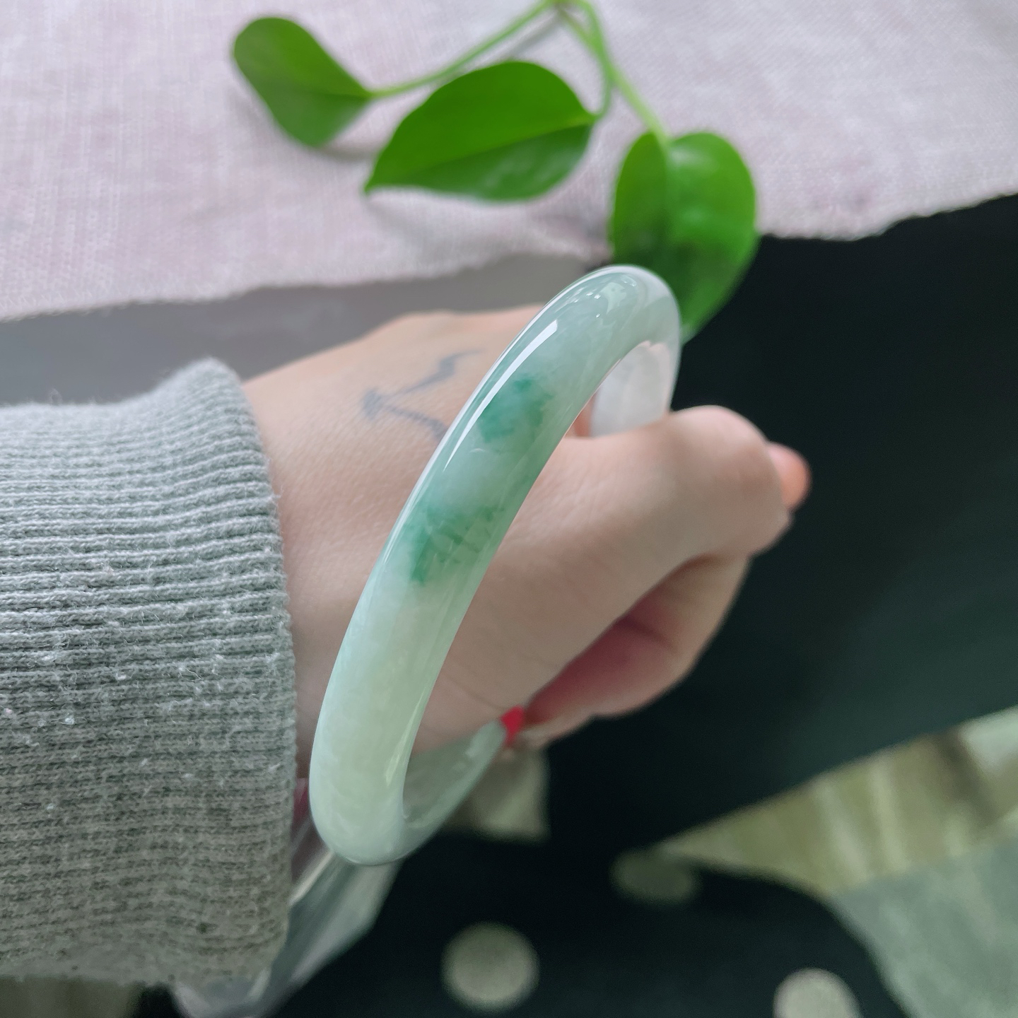 55.9/9.1飘花圆条，水润，细腻，清新俊逸，一抹飘花，清心ss49818a