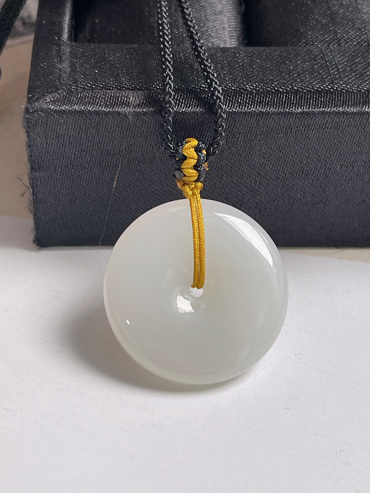 和田玉白玉平安扣