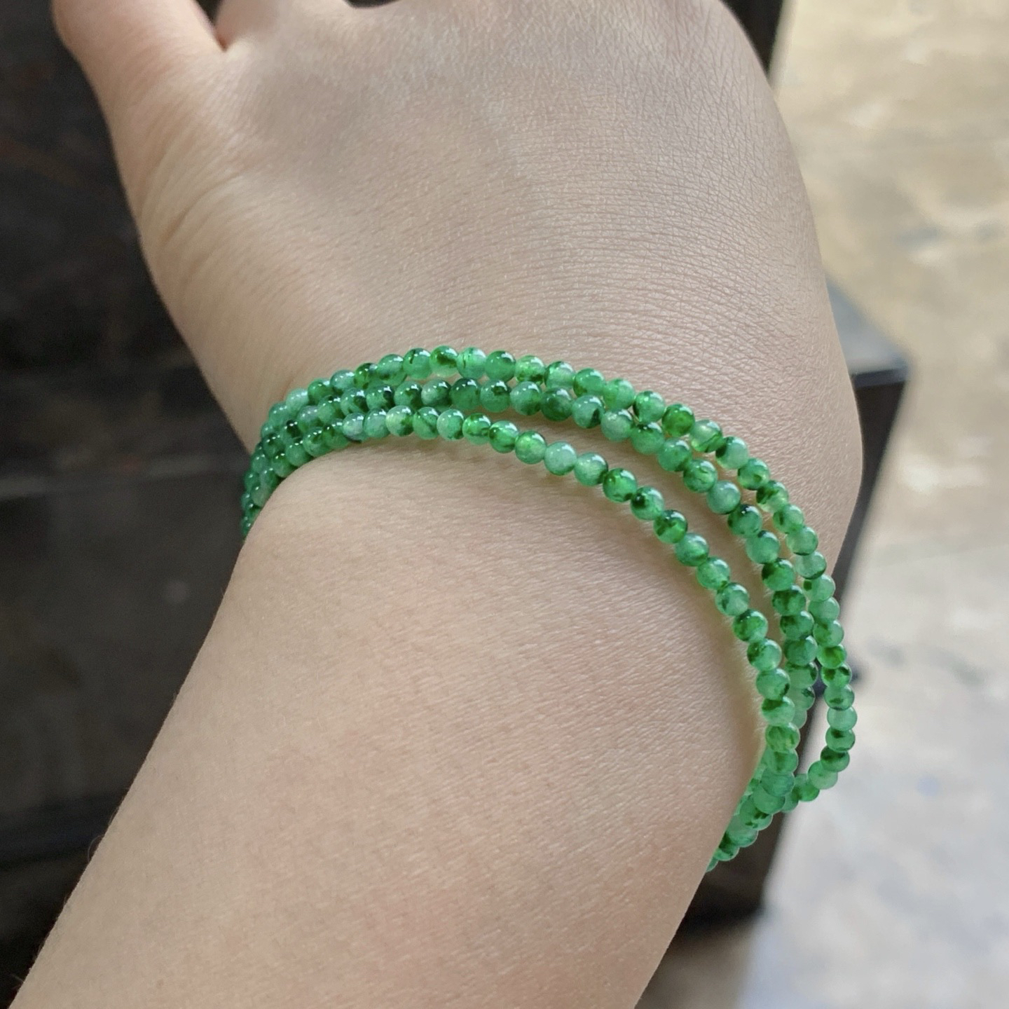 冰绿珠链^_^鲜艳 色阳