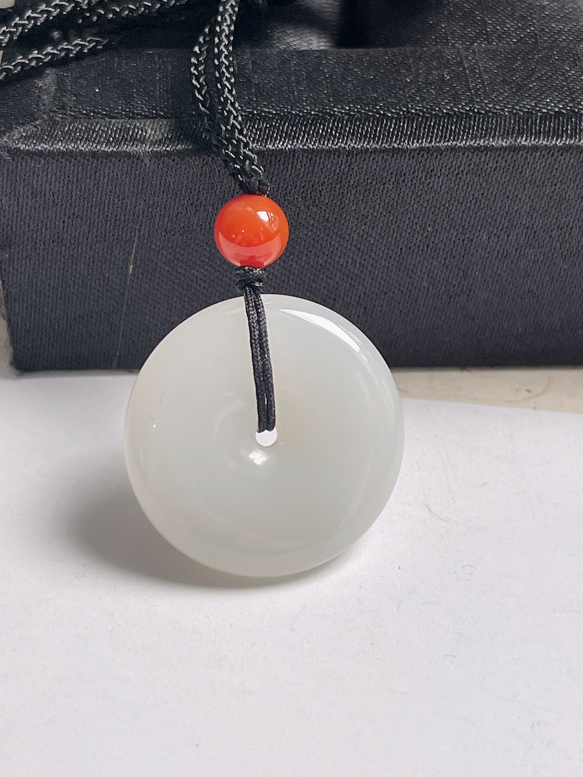 和田玉白玉平安扣