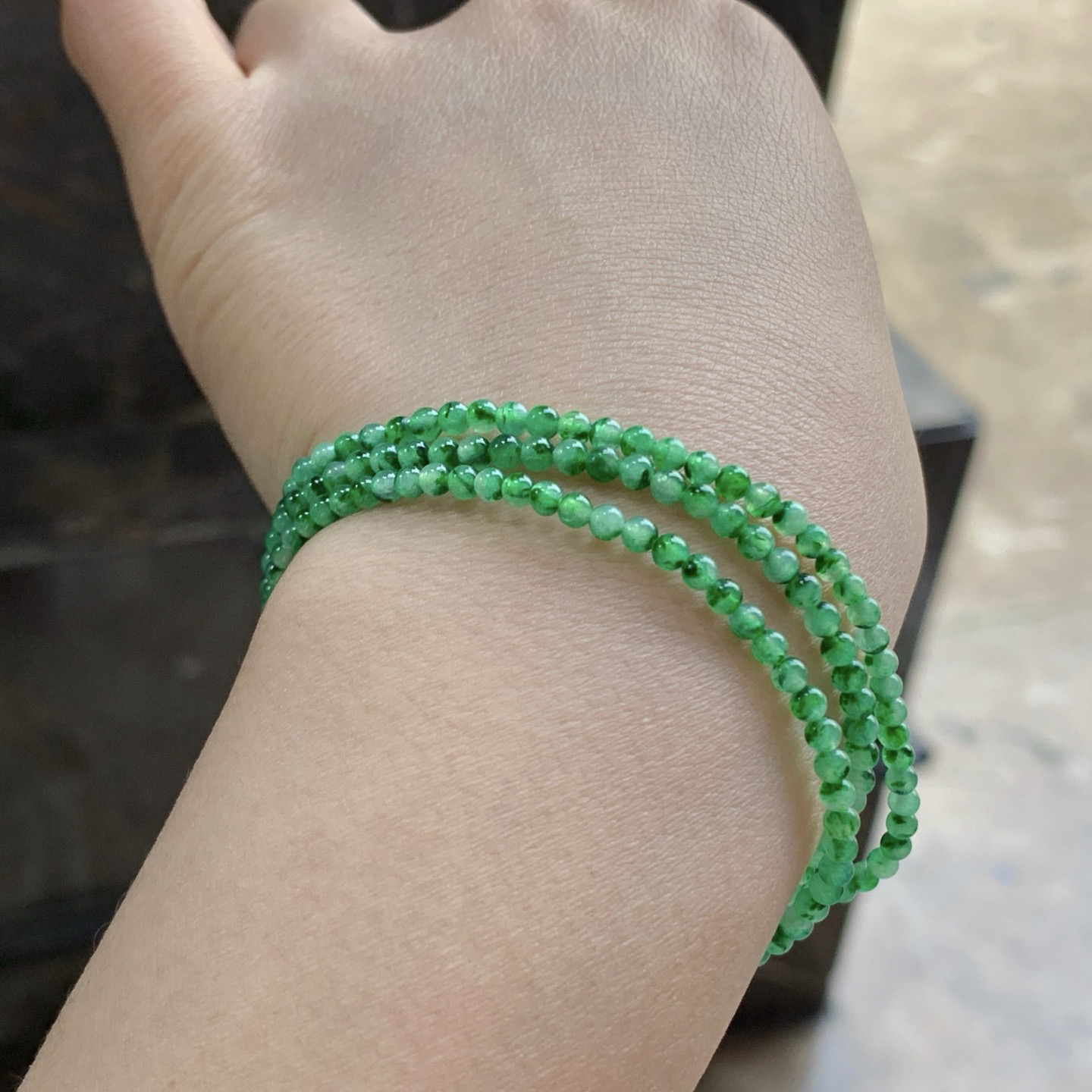 冰绿珠链^_^鲜艳 色阳