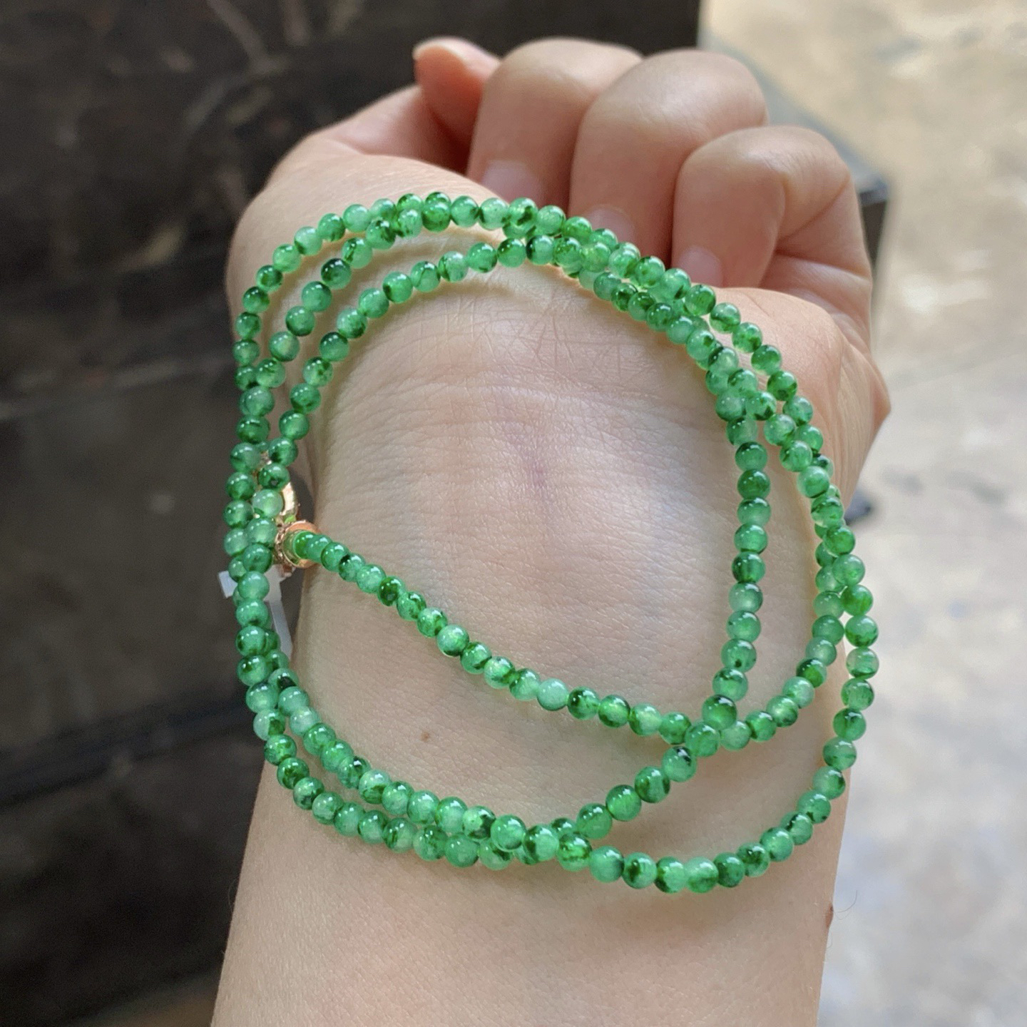 冰绿珠链^_^鲜艳 色阳