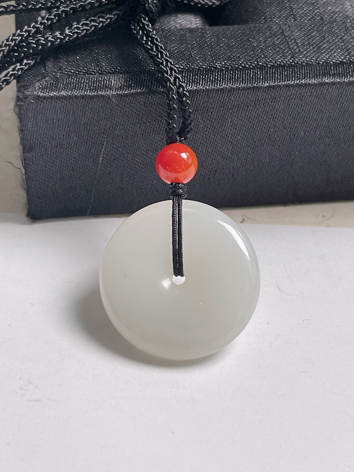 和田玉白玉平安扣