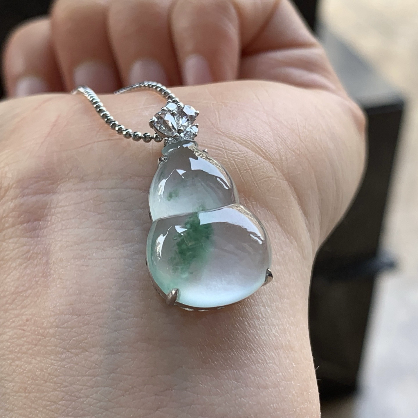 金钻冰蓝花葫芦^_^冰透