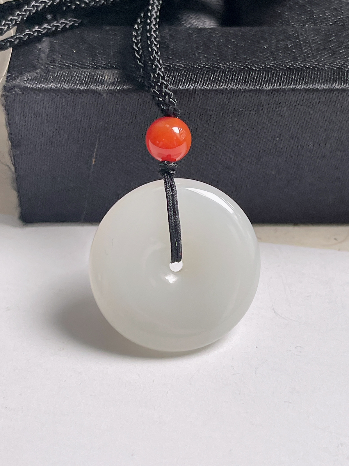 和田玉白玉平安扣