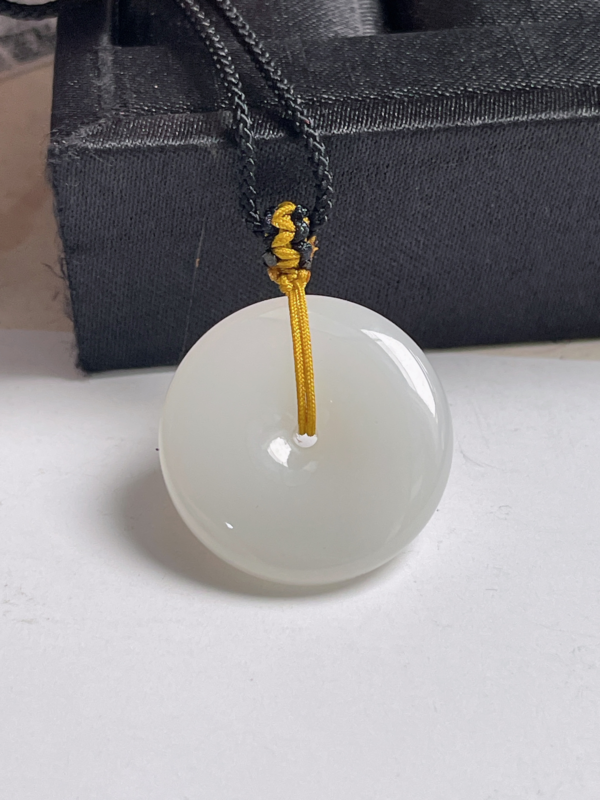 和田玉白玉平安扣