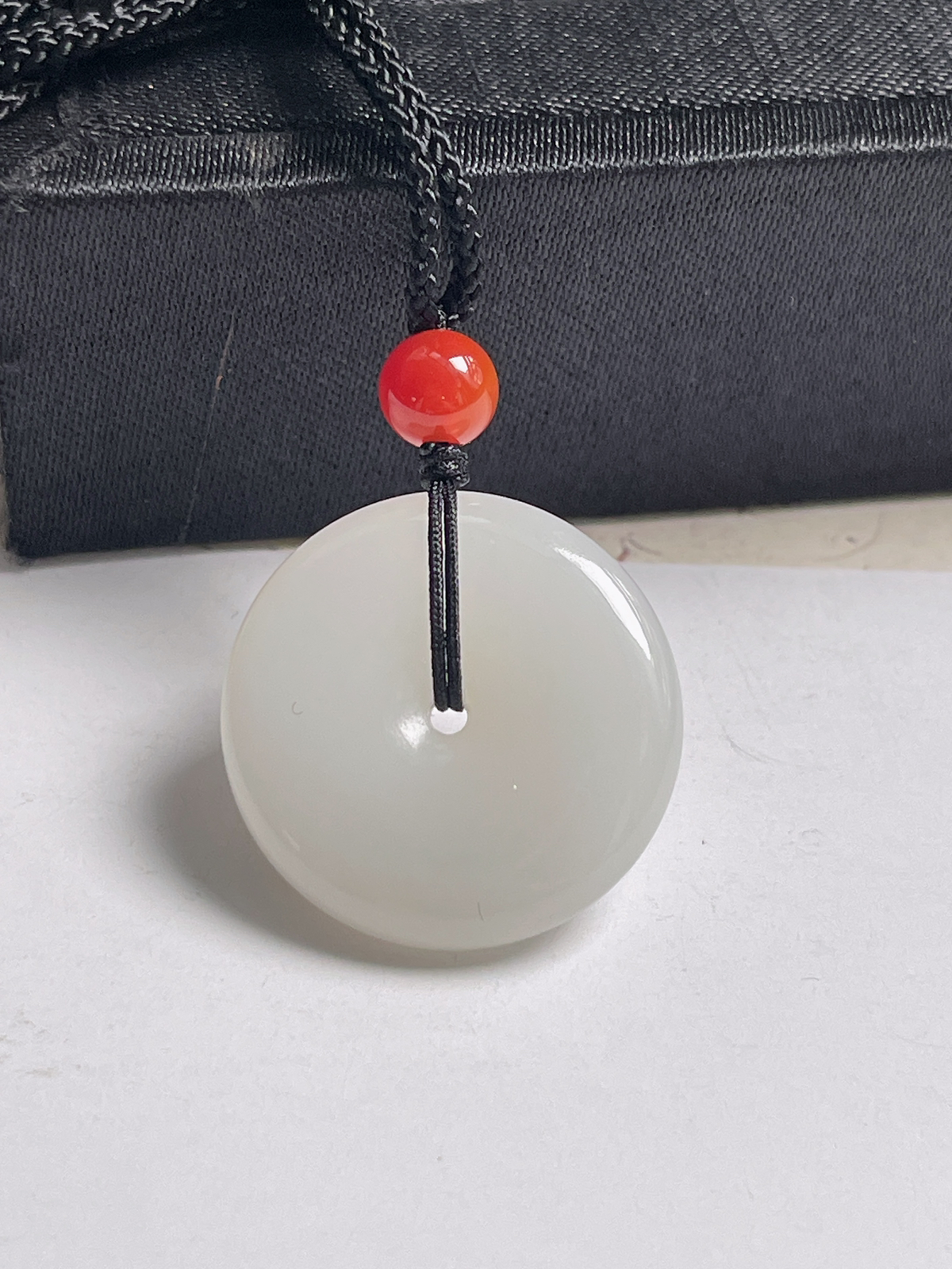 和田玉白玉平安扣