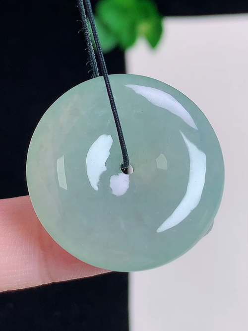 550，冰平安扣，无裂，尺寸26.3/5.9，№:y200016